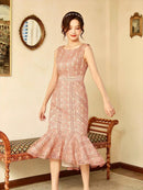 ERUKEI/E32101/ワンピース/パーティ/結婚式/二次会/ナイトドレス/キャバドレス/ミディアムドレス