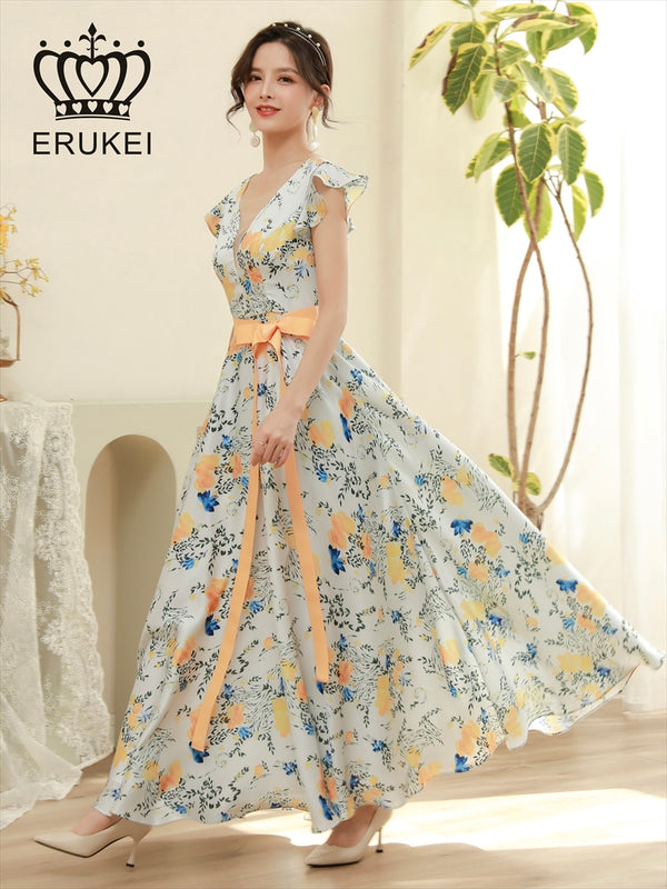 ERUKEI/エルケイ/ロングドレス/ワンピース/ナイトドレス/パーティドレス/E33177