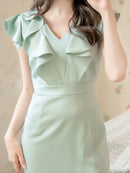 ERUKEI/E33257/ワンピース/パーティ/結婚式/二次会/ナイトドレス/ミニドレス