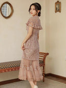 ERUKEI /S2008/キャバドレス/ドレス/ワンピース/パーティ/結婚式/二次会/総レース