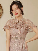 ERUKEI /S2008/キャバドレス/ドレス/ワンピース/パーティ/結婚式/二次会/総レース