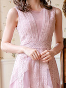 ERUKEI /S31125/ワンピース/パーティ/結婚式/二次会/レース/チュール