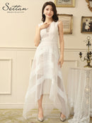 ERUKEI /S31125/ワンピース/パーティ/結婚式/二次会/レース/チュール