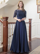 ERUKEI/S33113/ワンピース/ロングドレス/イブニングドレス/パーティー/クラブ/クルーズ船/ドレスコード/演奏会/半袖ロングドレス/Aライン