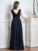 ERUKEI/S35305/ワンピース/ロングドレス/演奏会/ワンカラー/Vネック/ドレスコード/クルーズ船/パーティー/イブニングドレス