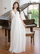 ERUKEI/S35305/ワンピース/ロングドレス/演奏会/ワンカラー/Vネック/ドレスコード/クルーズ船/パーティー/イブニングドレス