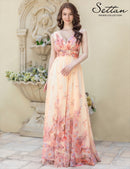 ERUKEI/S35901/エルケイ/ドレス/ロングドレス/イブニングドレス/ノースリーブ/Aライン/Vネック/ハイウエスト/エレガント/演奏会/パーティー