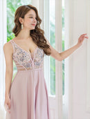 ERUKEI/S36501/エルケイ/ロングドレス/刺繍/セクシー/シースルー/Aライン