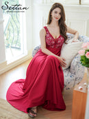 ERUKEI/S36501/エルケイ/ロングドレス/刺繍/セクシー/シースルー/Aライン