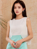 ERUKEI/C32003/ノースリーブ/レース/バイカラー/ミディアムドレス/タイトワンピース/ナイトドレス/