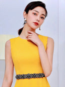 ERUKEI/C32112/ワンピース/パーティ/結婚式/二次会/ミニドレス/ノースリーブ/カラードレス