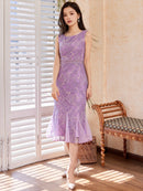 ERUKEI/C32131/ワンピース/パーティ/結婚式/二次会/ナイトドレス/キャバドレス/マーメイドライン