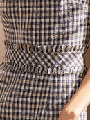 ERUKEI/E1369/タイトワンピース/パーティ/結婚式/二次会/ナイトドレス/ツイード/ミニドレス