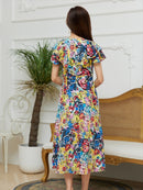 ERUKEI|E2525/ワンピース/パーティ/結婚式/二次会/キャバドレス/Aライン/フリル