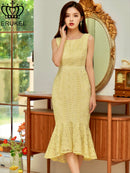 ERUKEI/E32101/ワンピース/パーティ/結婚式/二次会/ナイトドレス/キャバドレス/ミディアムドレス