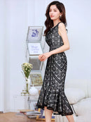 ERUKEI/E32101/ワンピース/パーティ/結婚式/二次会/ナイトドレス/キャバドレス/ミディアムドレス