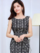 ERUKEI/E32101/ワンピース/パーティ/結婚式/二次会/ナイトドレス/キャバドレス/ミディアムドレス