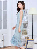 ERUKEI/E32101/ワンピース/パーティ/結婚式/二次会/ナイトドレス/キャバドレス/ミディアムドレス