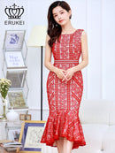 ERUKEI/E32101/ワンピース/パーティ/結婚式/二次会/ナイトドレス/キャバドレス/ミディアムドレス