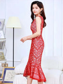 ERUKEI/E32101/ワンピース/パーティ/結婚式/二次会/ナイトドレス/キャバドレス/ミディアムドレス