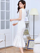 ERUKEI/E32101/ワンピース/パーティ/結婚式/二次会/ナイトドレス/キャバドレス/ミディアムドレス