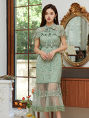 ERUKEI /S2008/キャバドレス/ドレス/ワンピース/パーティ/結婚式/二次会/総レース