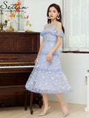 ERUKEI |S2511/ワンピース/パーティ/結婚式/二次会/オープンショルダー