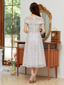 ERUKEI/S2520/ワンピース/パーティ/結婚式/二次会/ミディアムドレス/チェック/KT