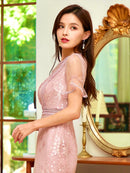 ERUKEI|S2521/ワンピース/パーティ/結婚式/二次会/ミディアムドレス