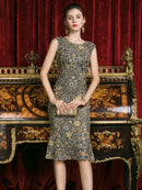 [ワンピースドレス]ERUKEI|S9902//ワンピース/レース/パーティドレス/結婚式/二次会