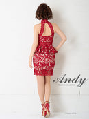 Andy|AN-OK2399/ワンピース/ミニドレス/総レース/ホルターネック