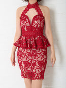 Andy|AN-OK2399/ワンピース/ミニドレス/総レース/ホルターネック