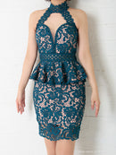 Andy|AN-OK2399/ワンピース/ミニドレス/総レース/ホルターネック