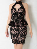 Andy|AN-OK2399/ワンピース/ミニドレス/総レース/ホルターネック