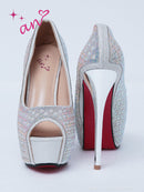 an/AOC-SH040/シューズ/キャバ嬢/キャバドレス/ヒール/ハイヒール/オープントゥ/Mサイズ