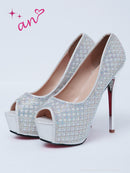 an/AOC-SH040/シューズ/キャバ嬢/キャバドレス/ヒール/ハイヒール/オープントゥ/Mサイズ