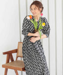 ワンピース/花柄プリント/花柄ワンピース/パーティドレス/結婚式/二次会/同窓会/haremode/321145