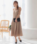 レース切替えミディ丈ドレス/321165/パーティドレス/ワンピース/レース/結婚式/二次会/同窓会