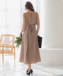 レース切替えミディ丈ドレス/321165/パーティドレス/ワンピース/レース/結婚式/二次会/同窓会