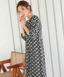 ワンピース/花柄プリント/花柄ワンピース/パーティドレス/結婚式/二次会/同窓会/haremode/321145