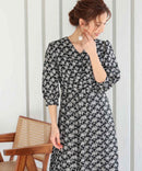 ワンピース/花柄プリント/花柄ワンピース/パーティドレス/結婚式/二次会/同窓会/haremode/321145