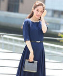 ワンピース/無地ワンピース/シンプルワンピース/大きいサイズ/ドレス/パーティドレス/結婚式/二次会/同窓会/haremode/419004