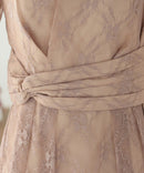 総レースウエストモチーフベルトドレス|321160|フォーマルドレス|パーティドレス|ロングドレス|ワンピース