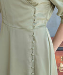 ワンピース/ワンカラーワンピース/シンプルワンピース/ロングワンピース/ドレス/パーティドレス/結婚式/二次会/同窓会/haremode/321148