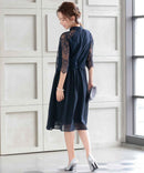 haremode|320140|フォーマルドレス|パーティドレス|結婚式|二次会|ドレス|ミディアムドレス|大きいサイズ有