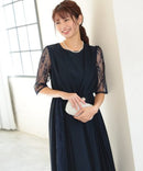 haremode|319104|フォーマルドレス|レース|パーティドレス|ワンピース|結婚式|二次会|お呼ばれ|ナイトドレス