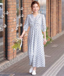 ワンピース/花柄プリント/花柄ワンピース/パーティドレス/結婚式/二次会/同窓会/haremode/321145