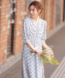 ワンピース/花柄プリント/花柄ワンピース/パーティドレス/結婚式/二次会/同窓会/haremode/321145