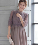 haremode|320140|フォーマルドレス|パーティドレス|結婚式|二次会|ドレス|ミディアムドレス|大きいサイズ有