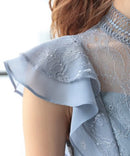 haremode|320118|フォーマルドレス|ワンピース|結婚式|二次会|成人式|ドレス|レース|パーティドレス|大きいサイズ有